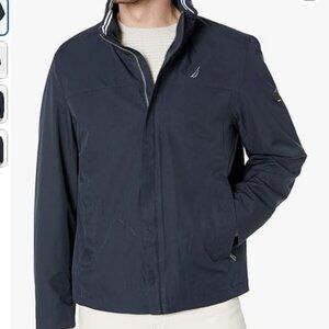Nautica Bomber Jacket, Navy Blue, Men's Medium